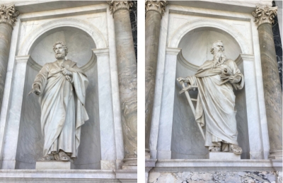 Hình ảnh hai khuôn mặt của Thánh Phero và Phaolo